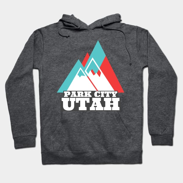 Park City Utah Vintage Travel Hoodie by cricky